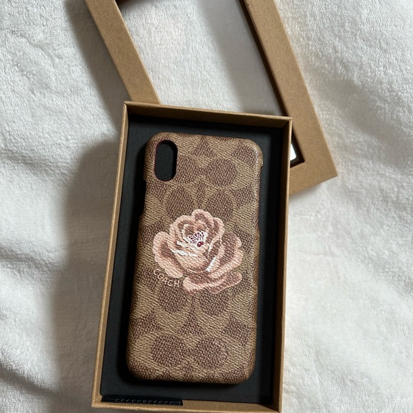 Coach Brown Floral iPhone Case - Picture 2 of 2